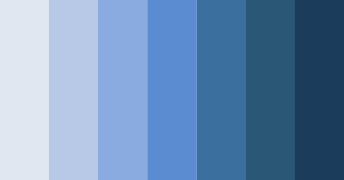Download shades of oxford blue color palette PNG image (landscape)