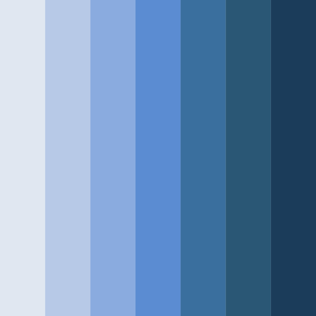 Download shades of oxford blue color palette PNG image (square)