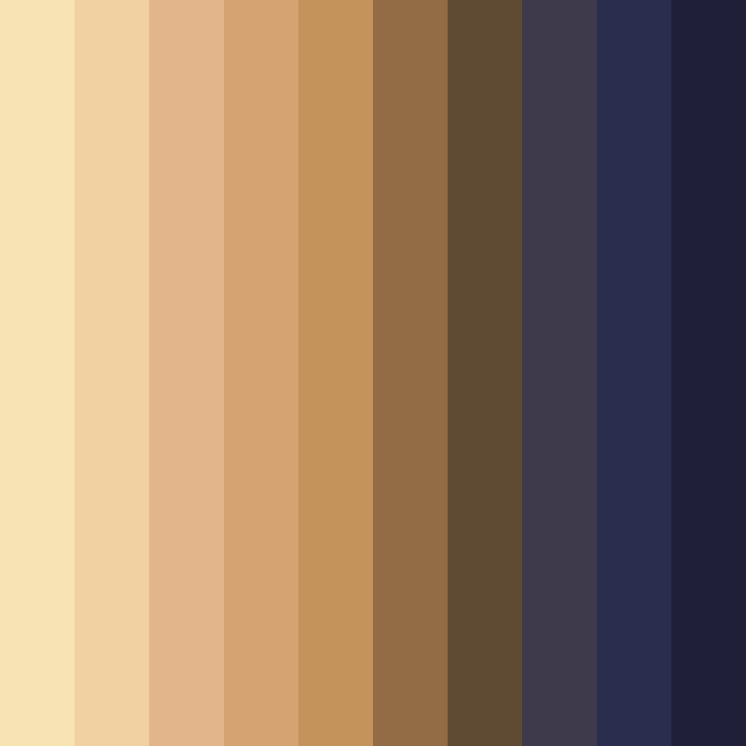 Download elegant twilight color palette PNG image (square)