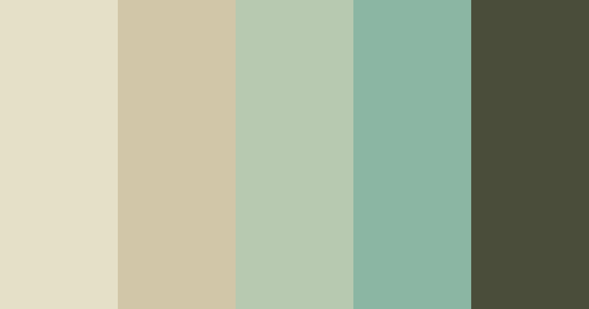 Download sage green elegance color palette PNG image (landscape)