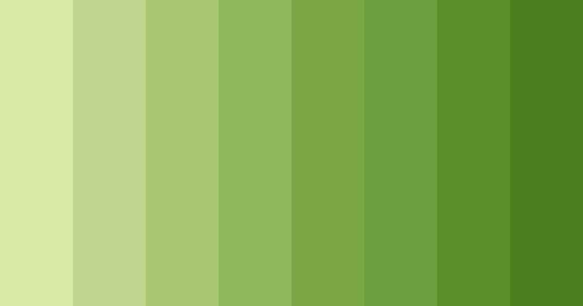 Download wasabi green color palette PNG image (landscape)