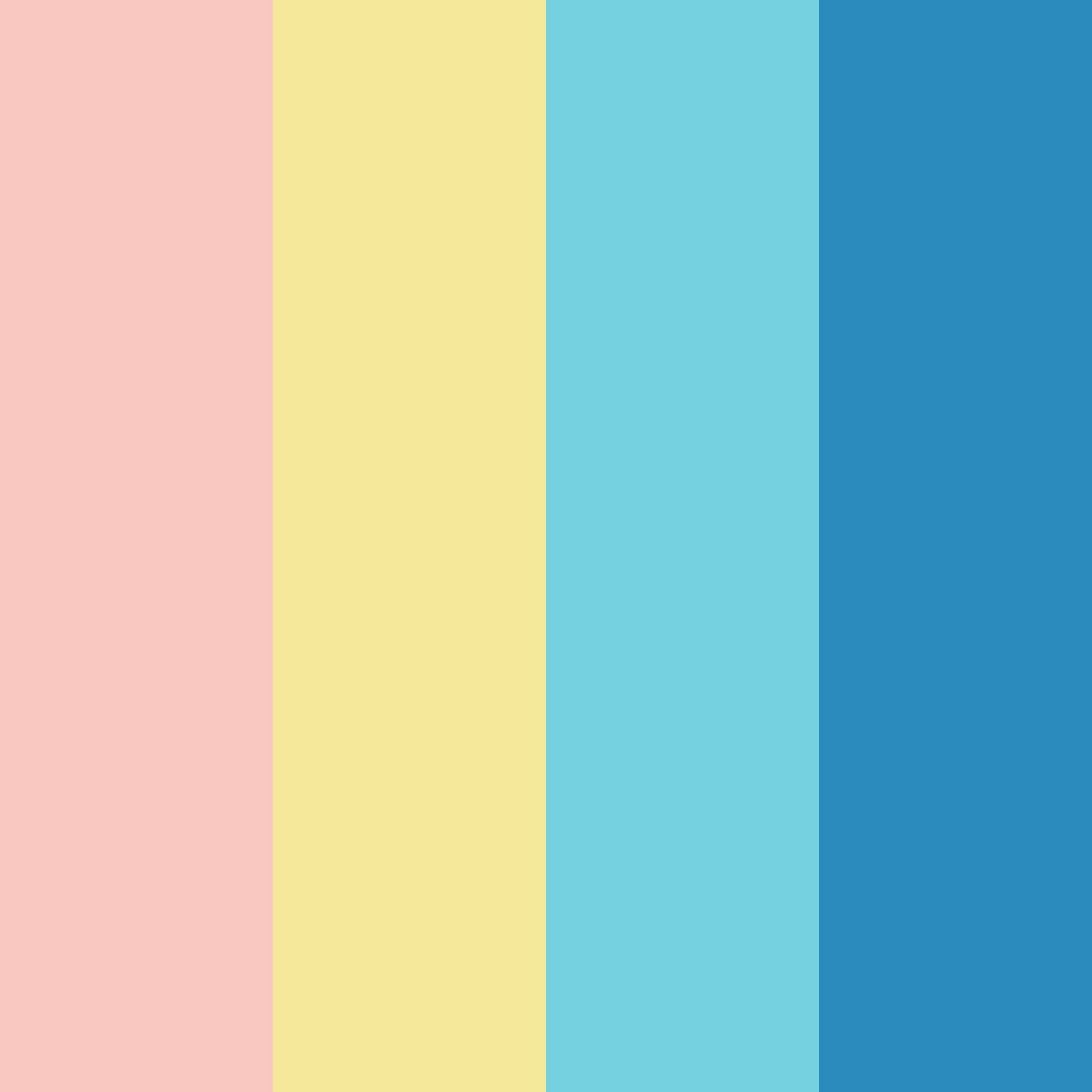 Download sunny shore splash color palette PNG image (square)