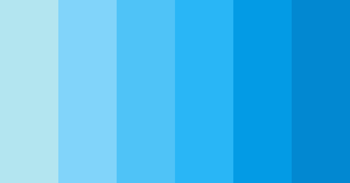 Download blue stream color palette PNG image (landscape)