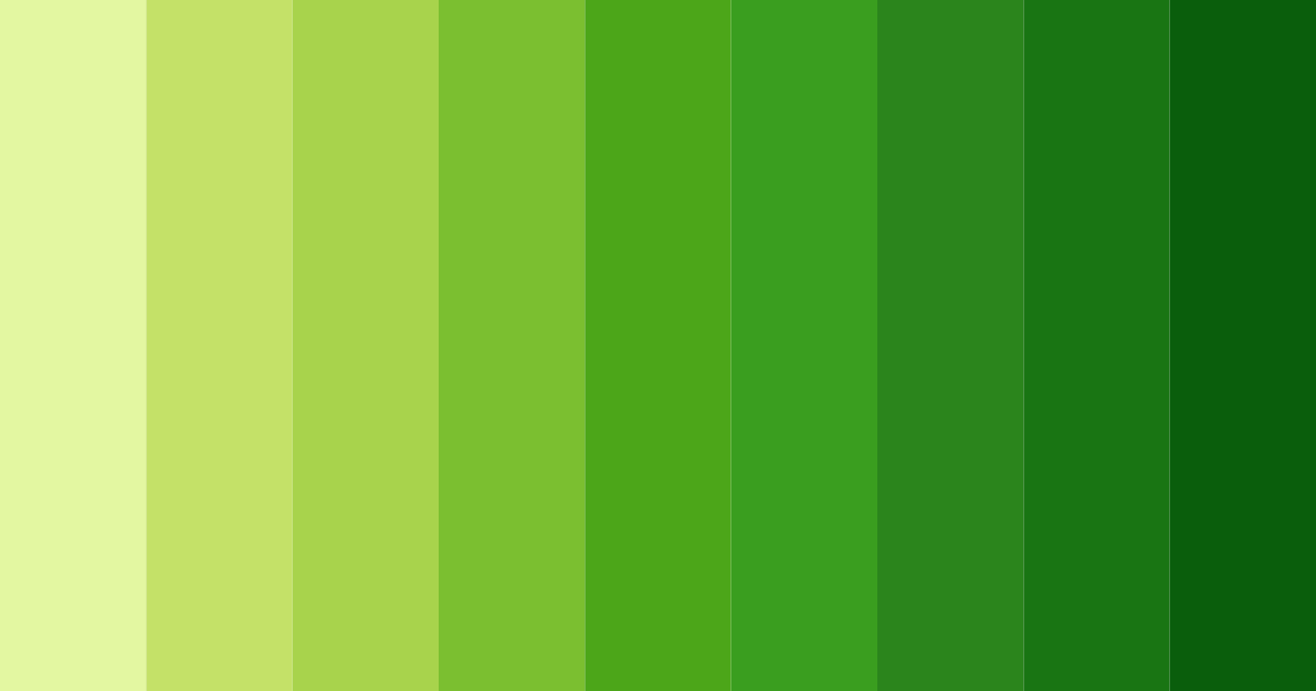 Download lush lime symphony color palette PNG image (landscape)
