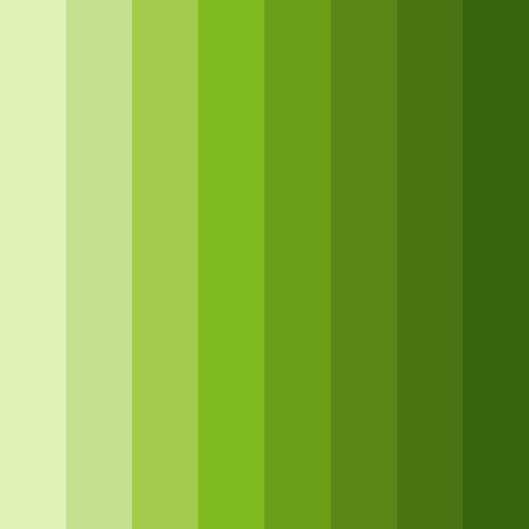 Download shades of citron green color palette PNG image (square)