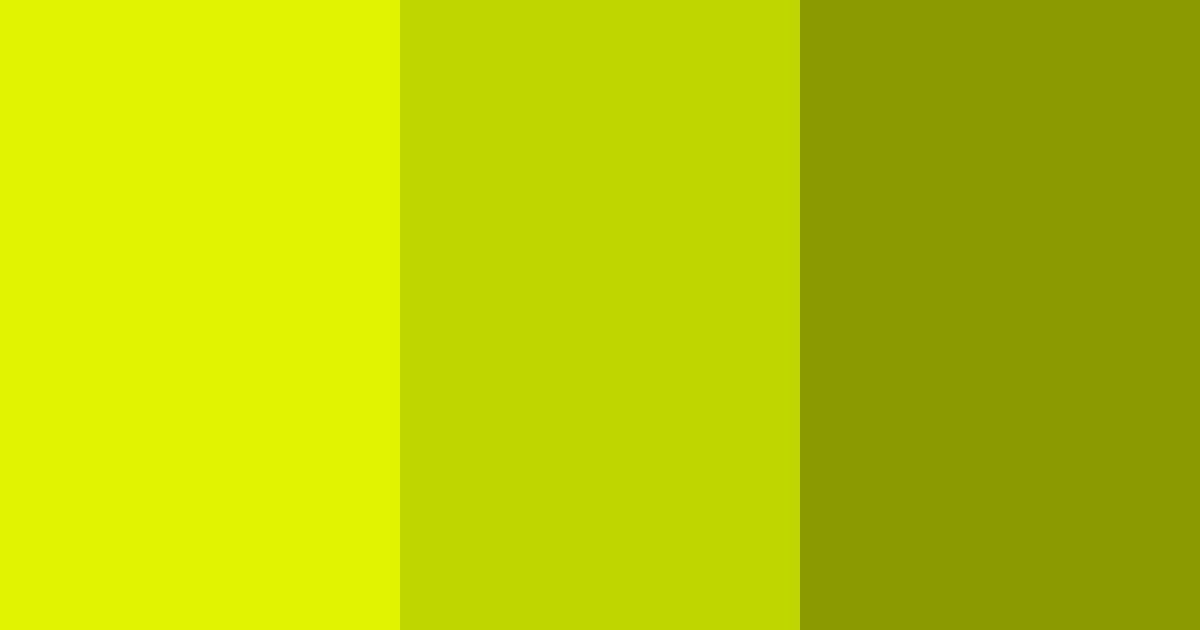 Download bright citron color palette PNG image (landscape)