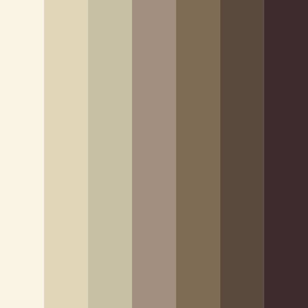 Download creamy white shades color palette PNG image (square)