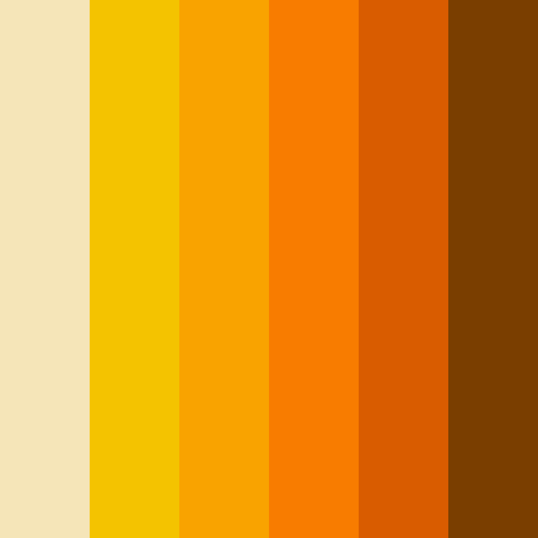 Download sunny orange color palette PNG image (square)
