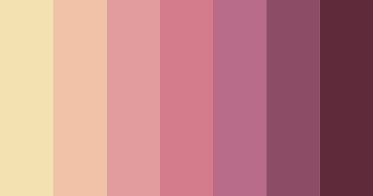 Download sunset blossoms color palette PNG image (landscape)