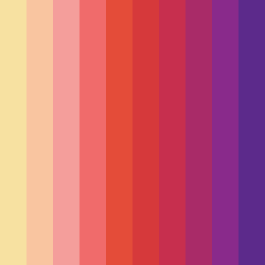 Download blossom twilight color palette PNG image (square)