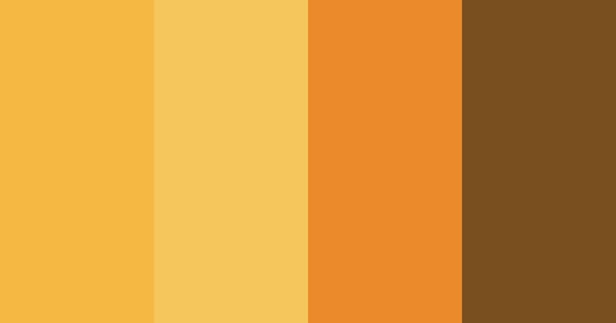 Download fiery yellow color palette PNG image (landscape)