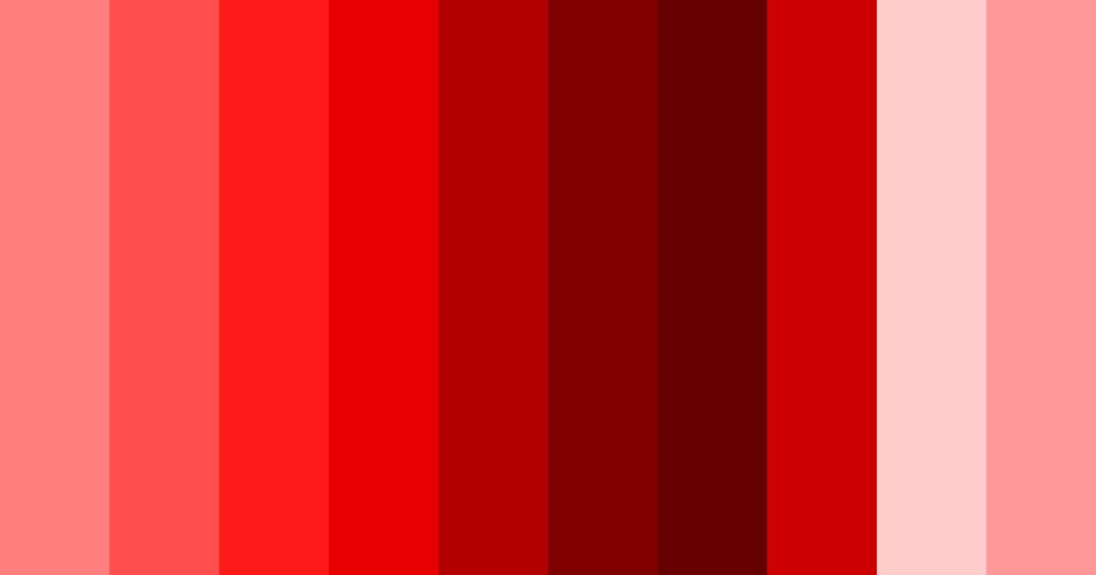 Download bright red color palette PNG image (landscape)