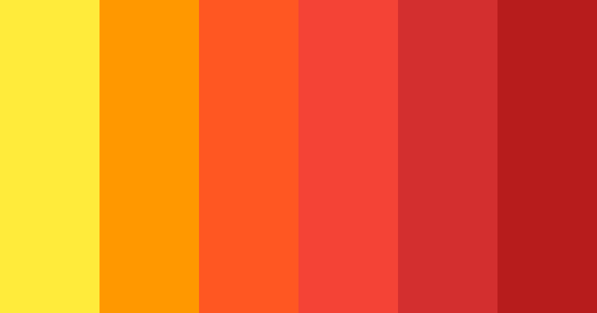 Download fiery red color palette PNG image (landscape)