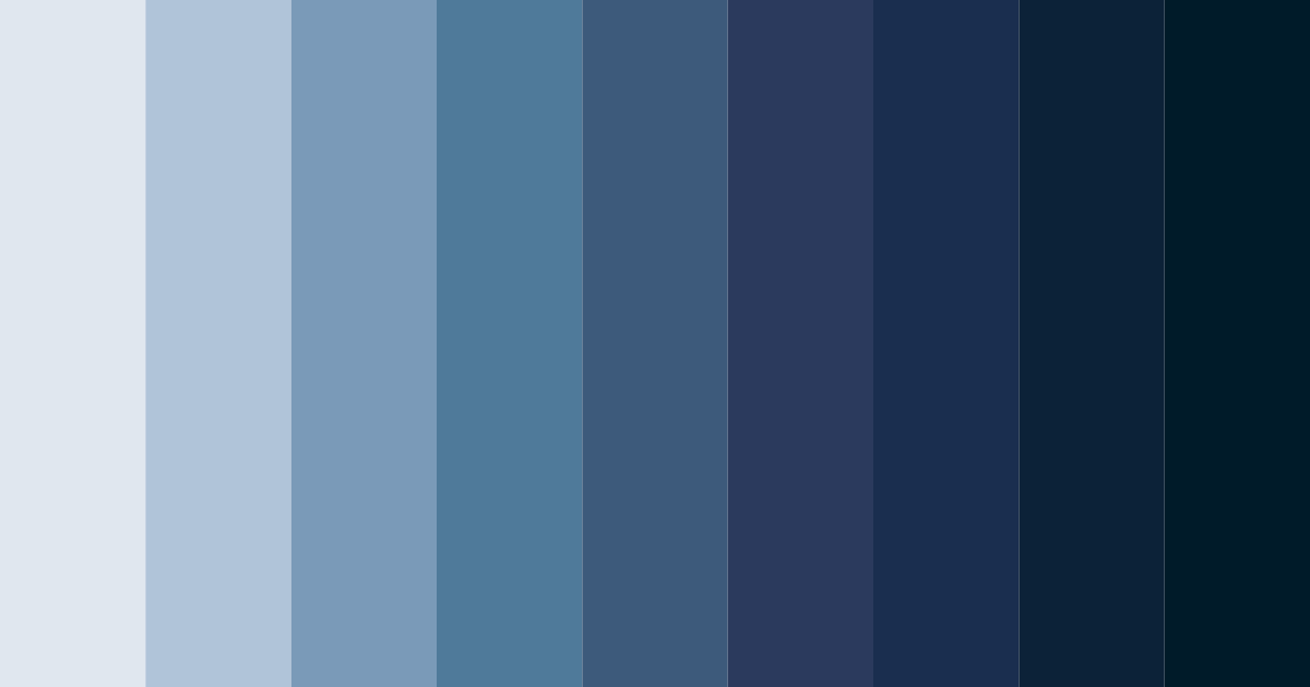 Download blue professional color palette PNG image (landscape)