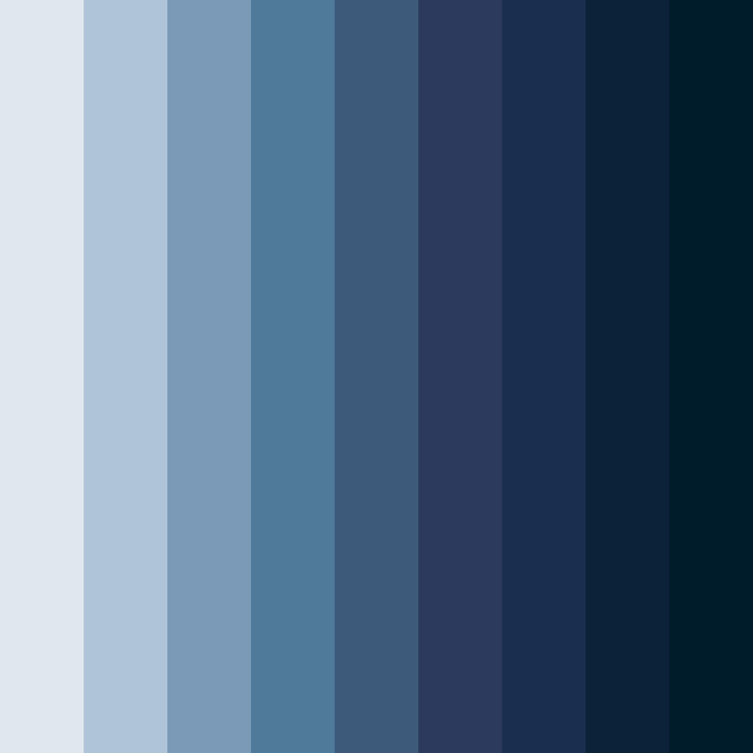 Download blue professional color palette PNG image (square)