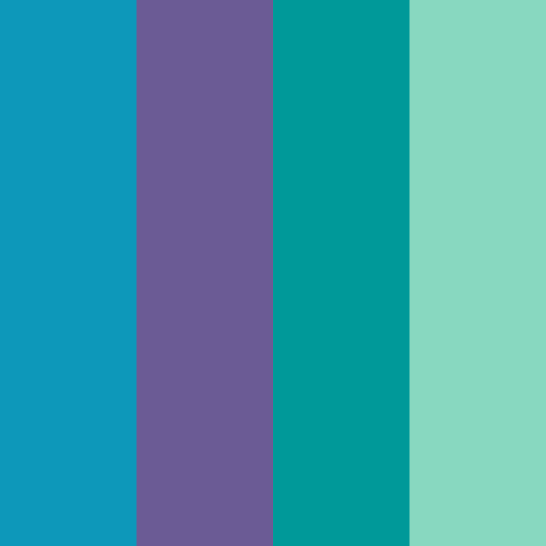 Download tropical ocean twilight color palette PNG image (square)