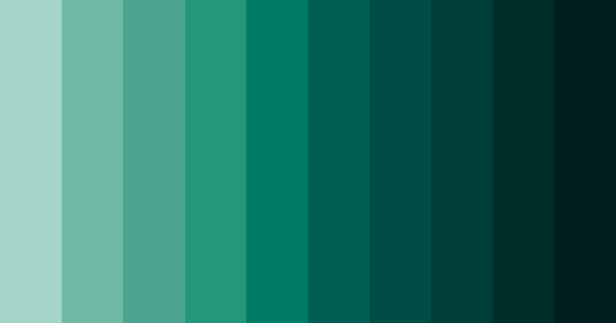 Download emerald depths color palette PNG image (landscape)