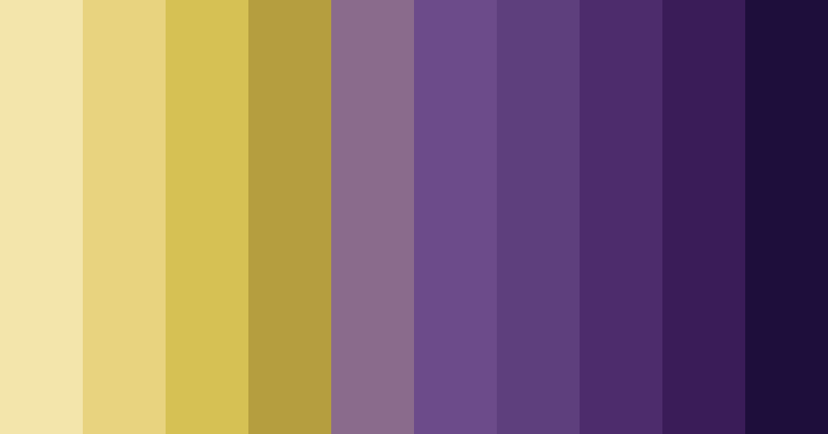 Download yellow and purple harmony color palette PNG image (landscape)