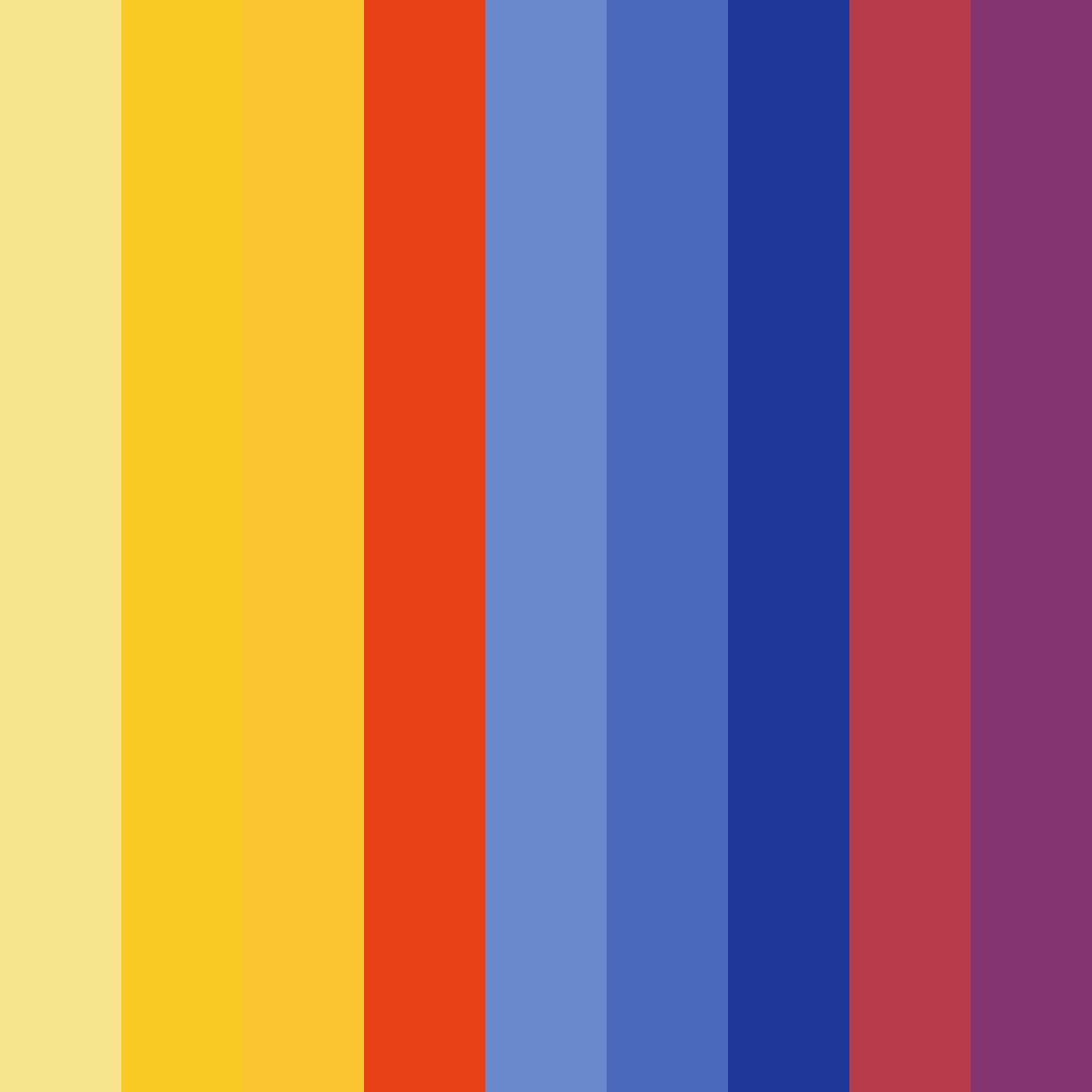 Download purple and yellow delight color palette PNG image (square)