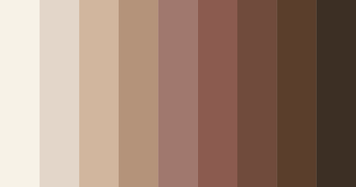 Download brown ivory color palette PNG image (landscape)