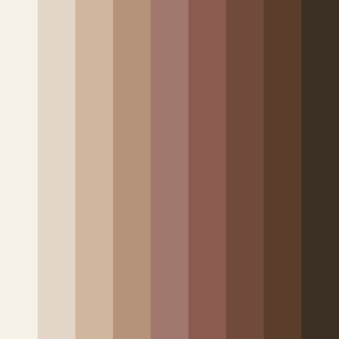 Download brown ivory color palette PNG image (square)