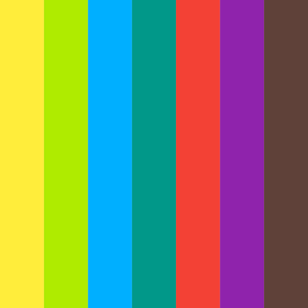 Download vibrant colors color palette PNG image (square)