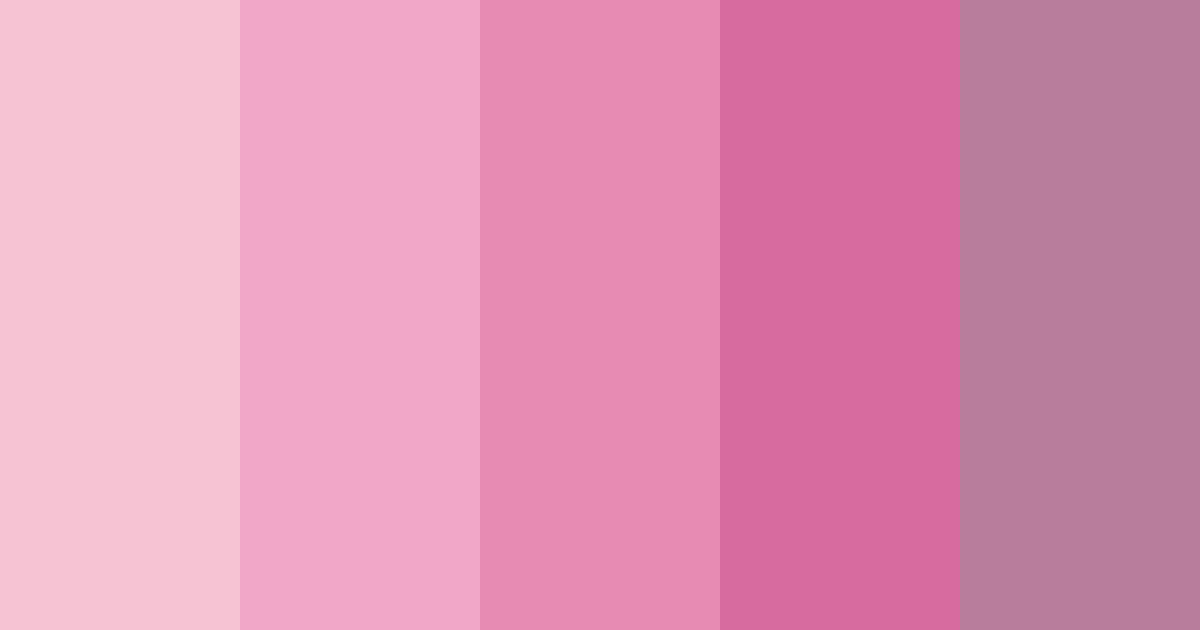 Download pink shades color palette PNG image (landscape)