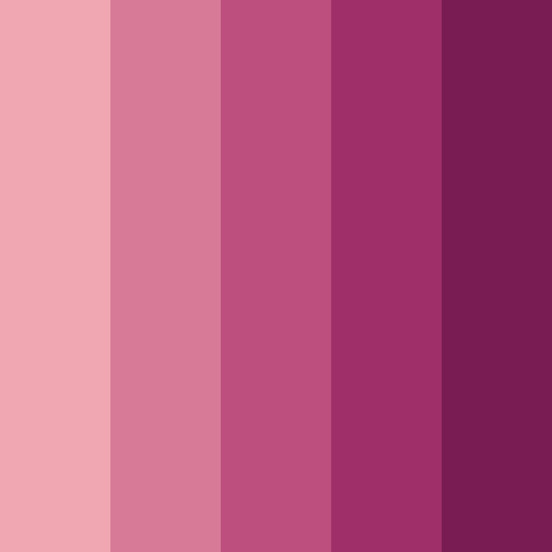 Download blushing blooms color palette PNG image (square)