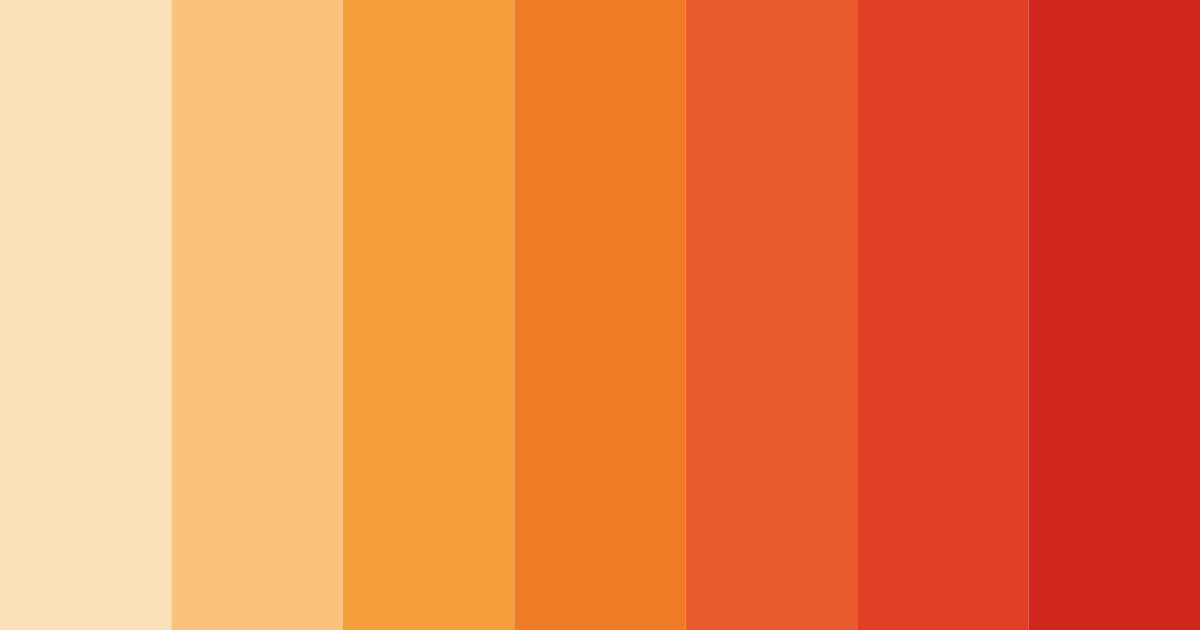 Download pastel orange dream color palette PNG image (landscape)