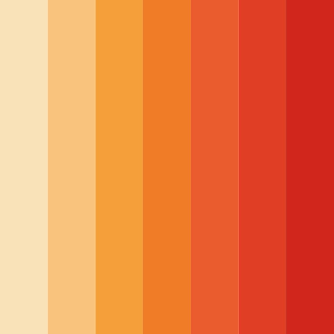 Download pastel orange dream color palette PNG image (square)