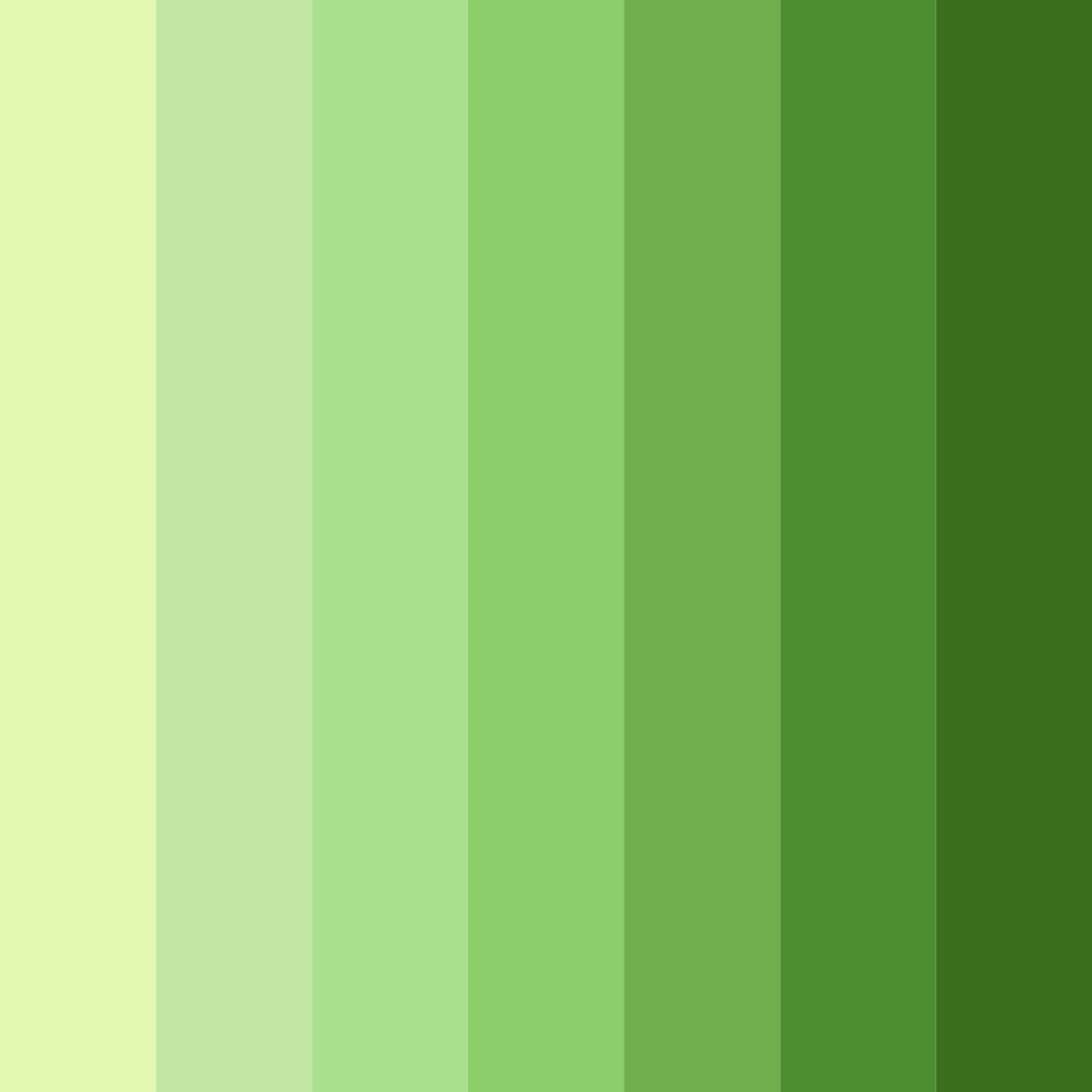 Download green meadow color palette PNG image (square)