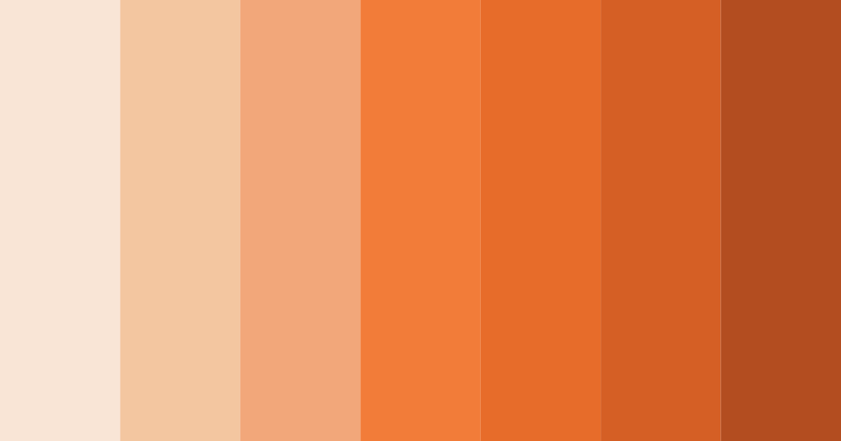 Download warm coral color palette PNG image (landscape)