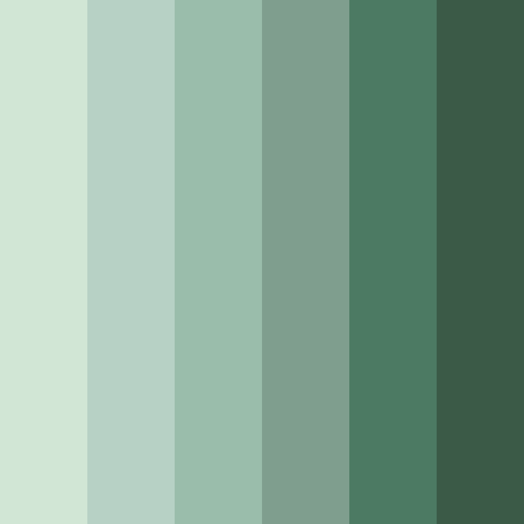 Download sage green serenity color palette PNG image (square)