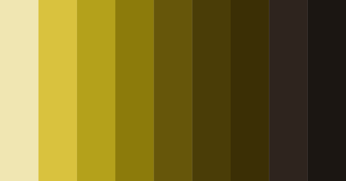 Download dark yellow color palette PNG image (landscape)