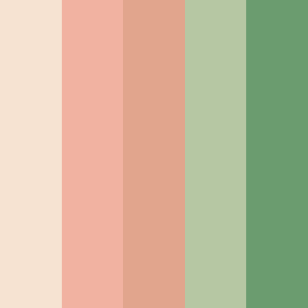 Download blush green color palette PNG image (square)