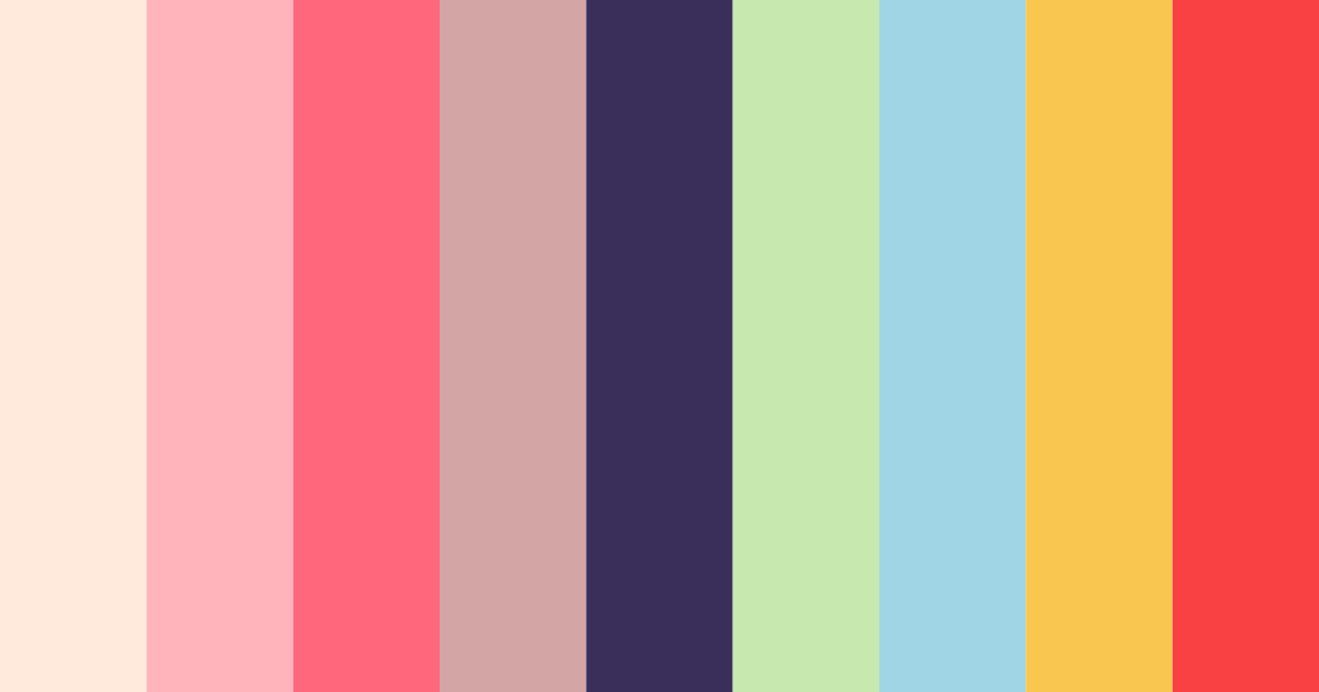 Download colorful mix color palette PNG image (landscape)
