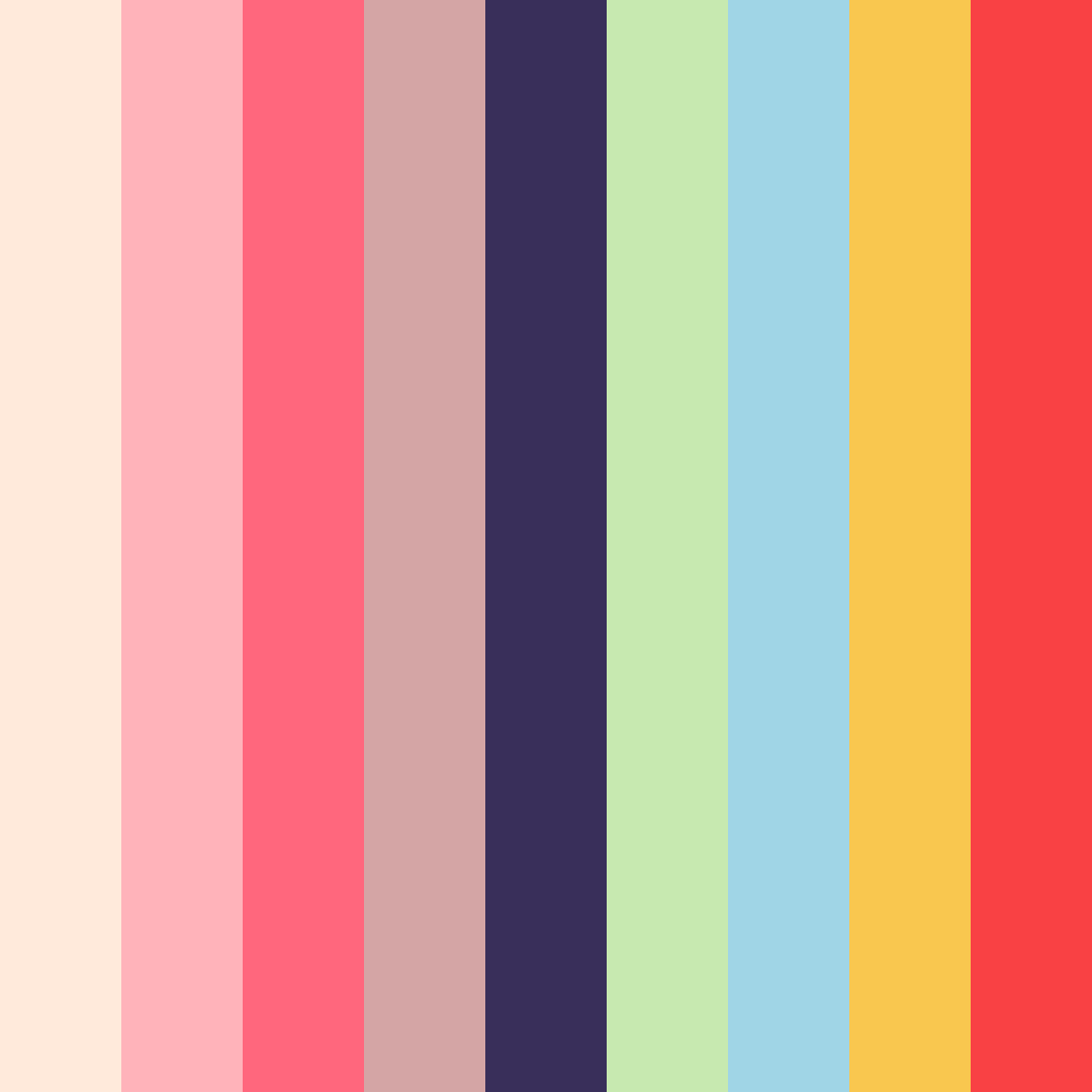 Download colorful mix color palette PNG image (square)