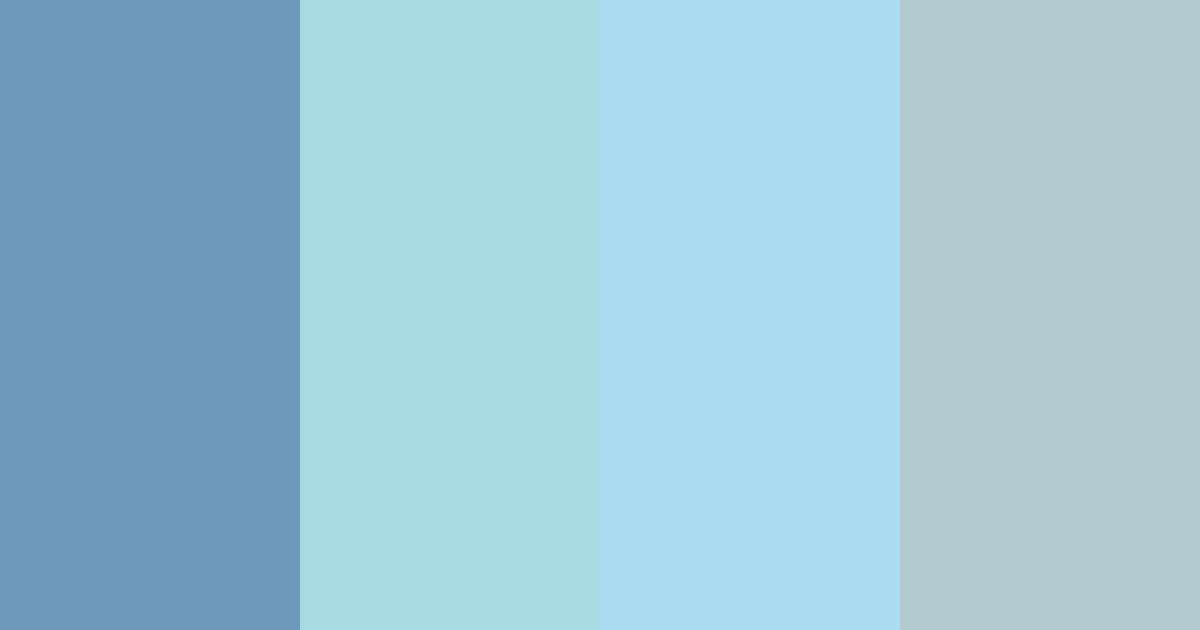 Download ocean blues color palette PNG image (landscape)