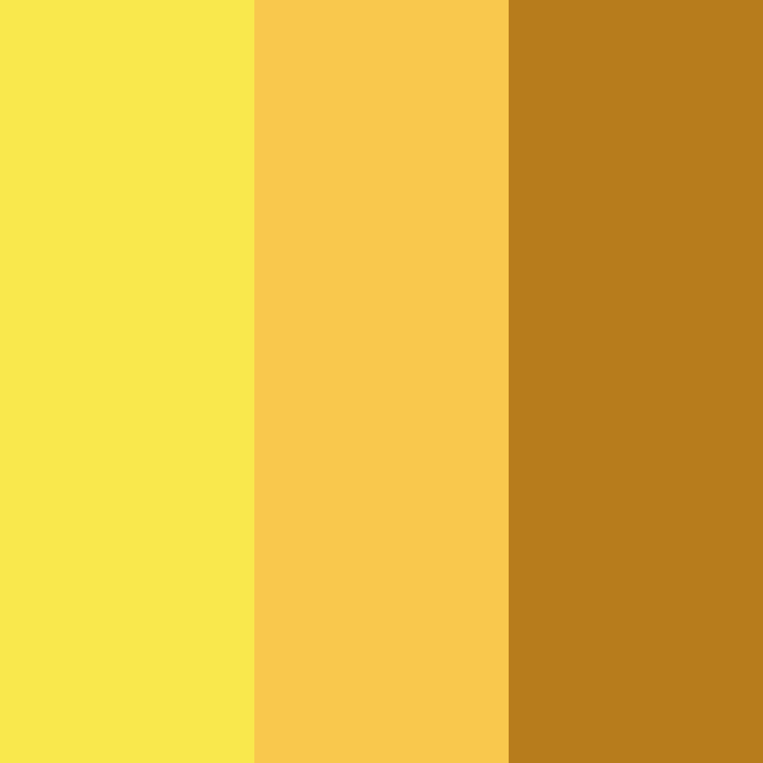 Download yellow sunflower color palette PNG image (square)