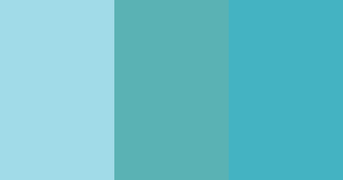 Download teal breeze color palette PNG image (landscape)