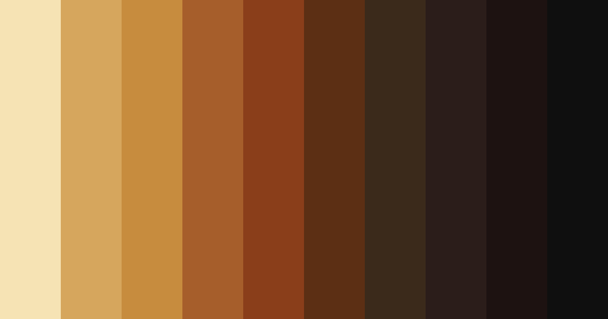Download brown luxe color palette PNG image (landscape)