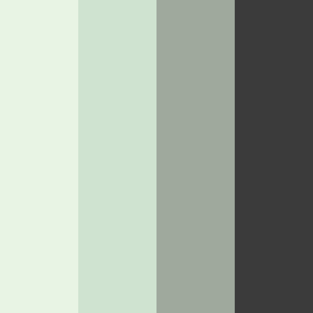 Download sage green serenity color palette PNG image (square)