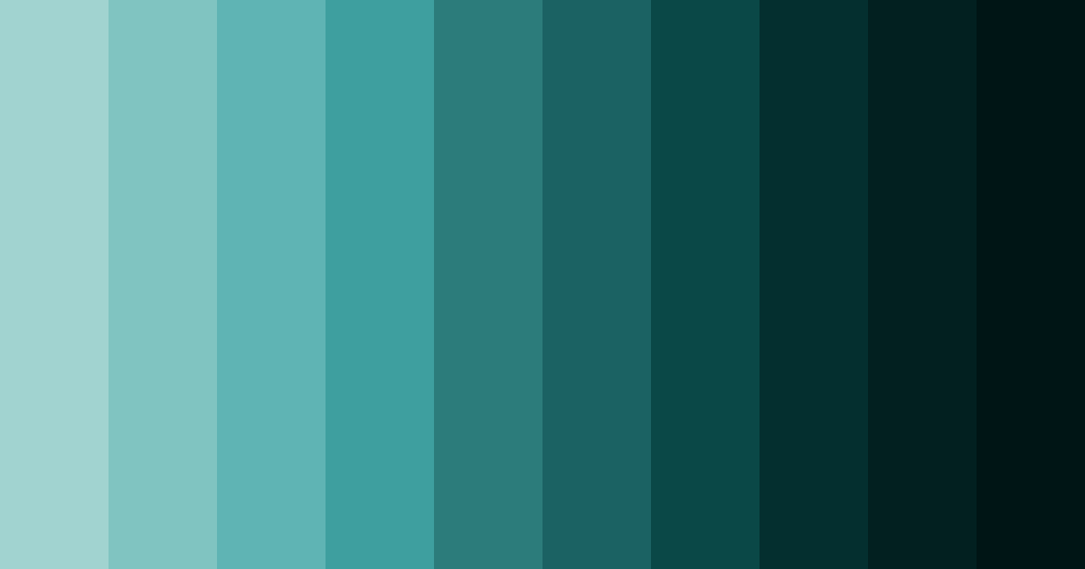 Download teal tides color palette PNG image (landscape)