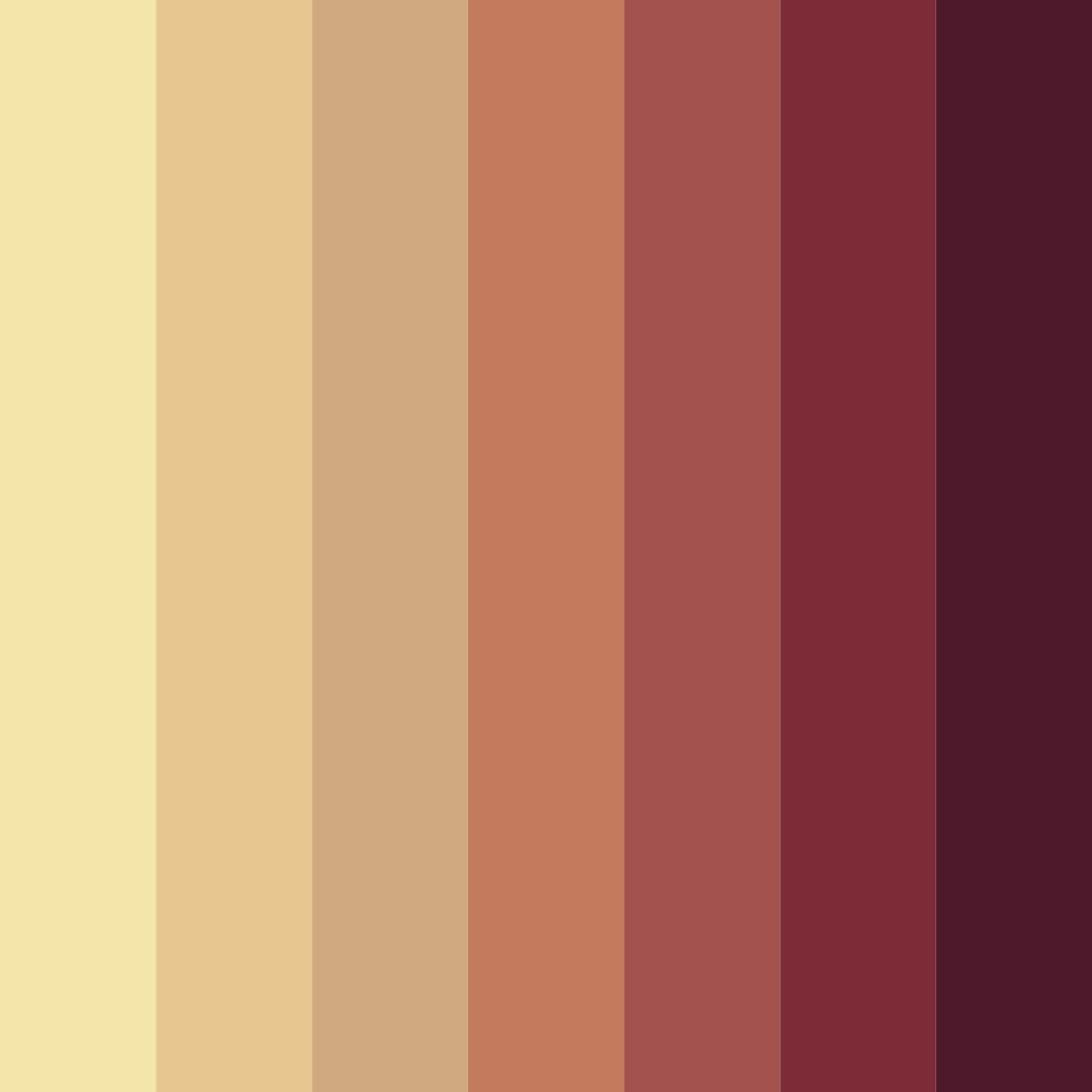 Download autumn's embrace color palette PNG image (square)