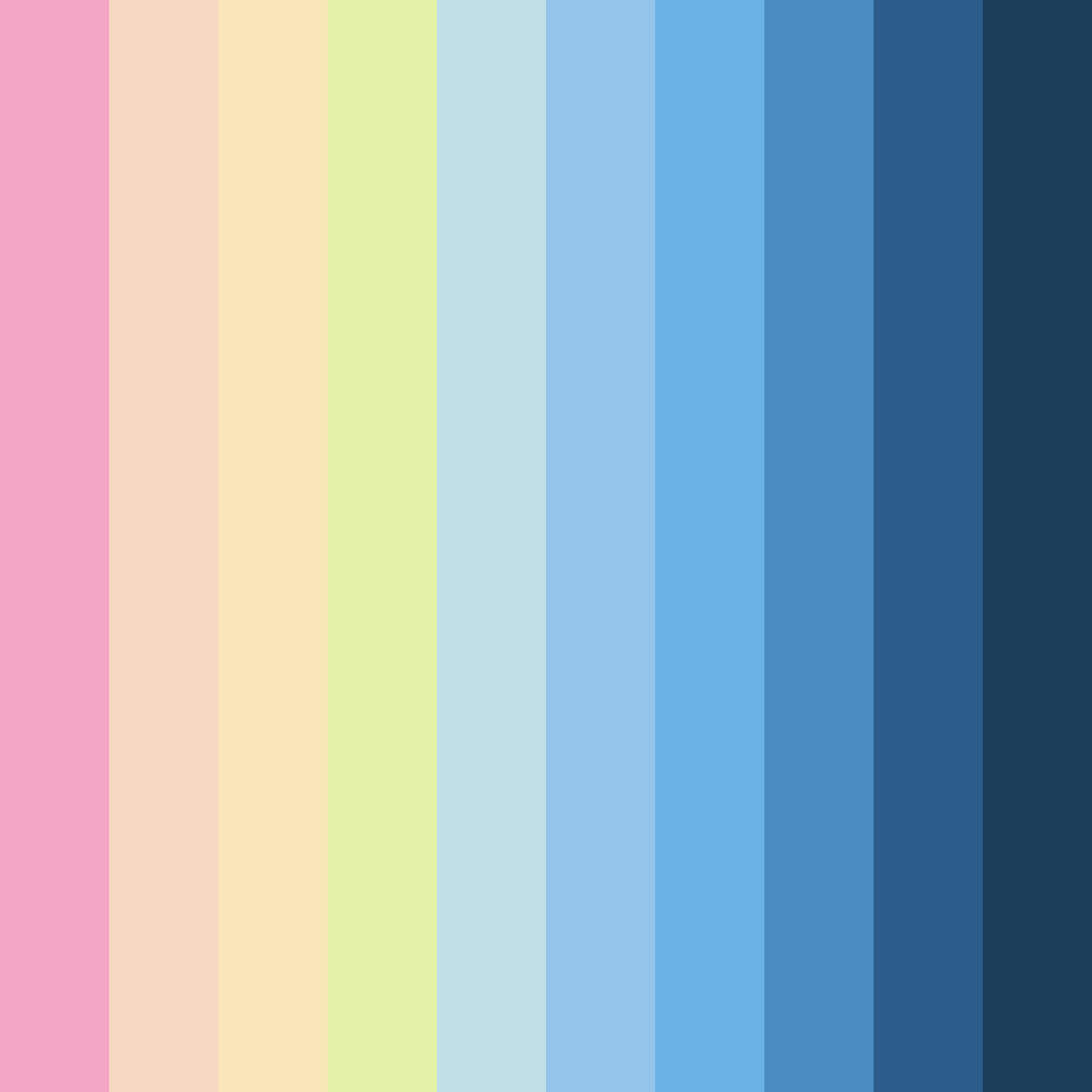 Download elysian waves color palette PNG image (square)