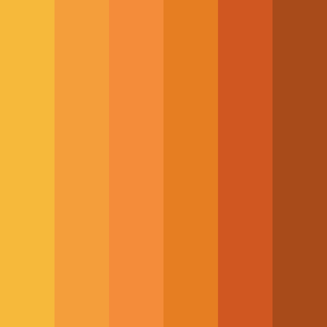 Download orange orchard color palette PNG image (square)