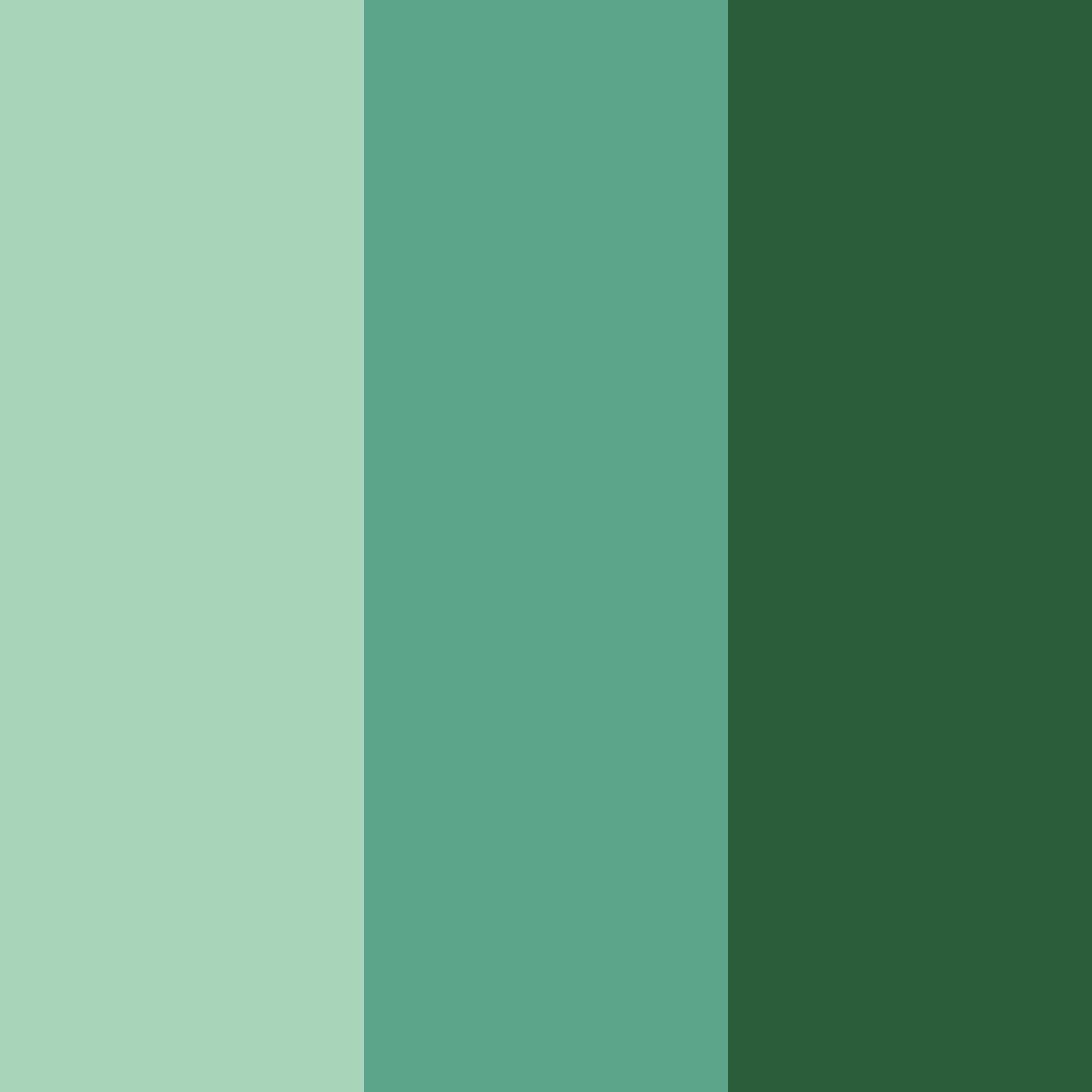Download dark green serenity color palette PNG image (square)