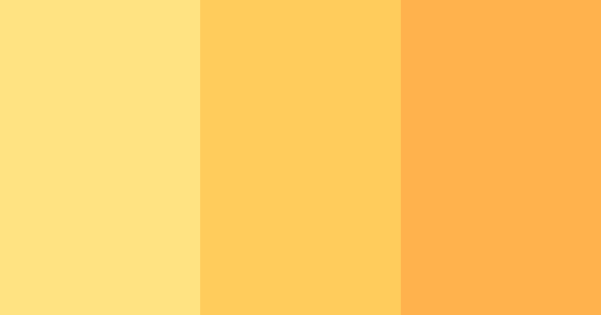 Download honeyed sunshine color palette PNG image (landscape)