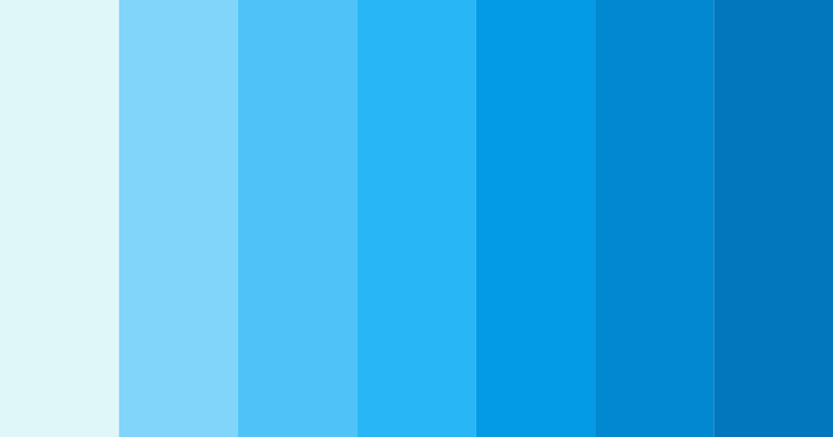 Download azure waves color palette PNG image (landscape)
