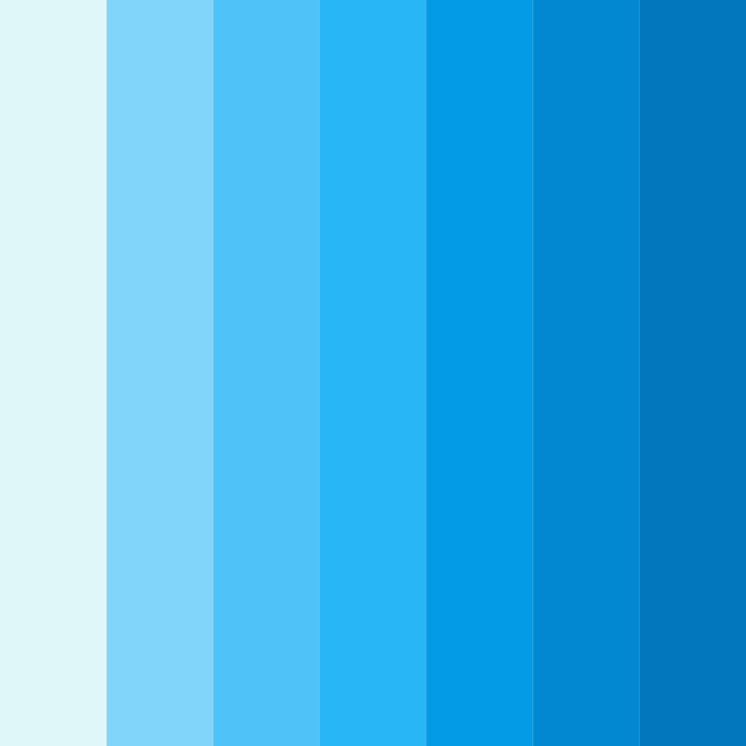 Download azure waves color palette PNG image (square)